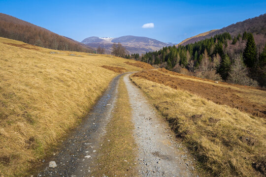 One Of The Main Tracks In Glen Tilt, Perthshire