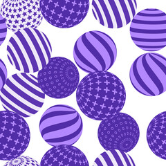Retro 3d illustration of abstract balls, great design for any purpose. Modern poster for cover design. Vector seamless technology background. Background wall design.