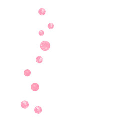 Polka Dot Background. Handdrawn Particle. Pink