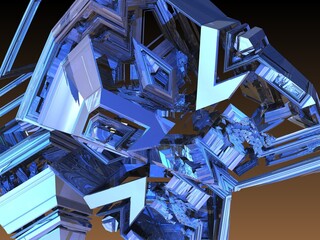 Fractured Blue Heart