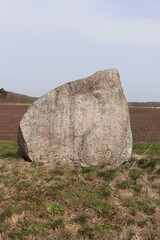 Großer Megalithstein im Steinkreis von Werperloh. Emsland.