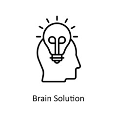 Brain Solution Vector Outline icons for your digital or print projects.