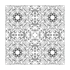 Mandala seamless pattern floral ornament.