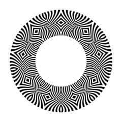 Abstract decorative geometric circle pattern.