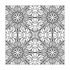 Mandala seamless pattern floral ornament.