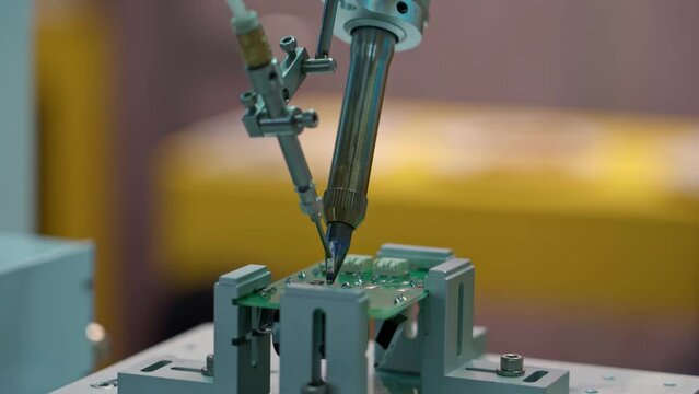 Equipment for the electronic industry: soldering robot