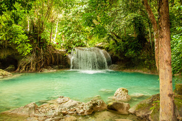 waterfall in the jungle