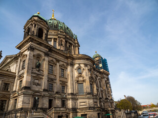 Fototapeta na wymiar Germany, Berlin, view of the Berlin Cathedral and the TV tower.