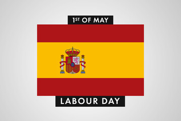 Spain Labor Day. International World Workers Day of Spain background, banner or poster