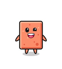 illustration of an brick character with awkward poses