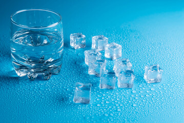 glass with ice