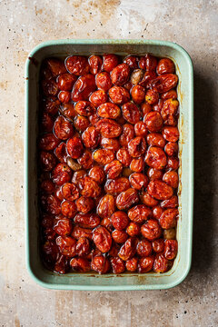 Cherry Tomato Confit in a large serving dish
