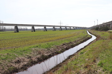 Obraz premium Magnetschnellbahn . Transrapid. Versuchsnalage Emsland.