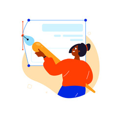 Software Development illustrations. Software or web development. Trendy vector style