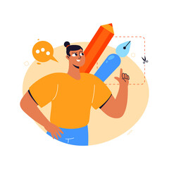 Software Development illustrations. Software or web development. Trendy vector style