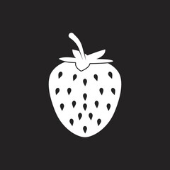 Strawberry logo background