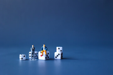 People with Betting and Dice.