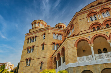 The church of Agios Nektarios (Saint Nectarios) in Aegina Island, Greece