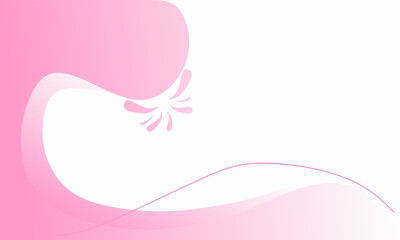 blank banner on pink gradient background. dynamic and beautiful abstract design