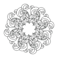 abstract floral design element