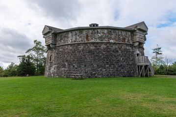The Prince of Wales Tower National Historic Site in the Point Pleasant Park of the city of Halifax (Nova-Scotia, Canada) - obrazy, fototapety, plakaty