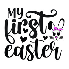 Happy Easter Shirt, Bunny Shirt, Cutest Bunny Shirt, Easter Shirt Print Template, Easter Vector Clipart, Easter SVG T-shirt Designs for Sale, Easter SVG Bundle, Easter SVG, Easter Vector