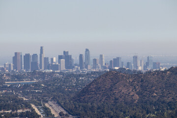 Naklejka premium Skyline Hikes in the City of Angels