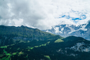 mountains and clouds