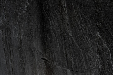 Dark grey black slate background or texture.