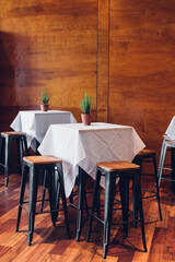 potted rosemary plant on white tablecloth at event