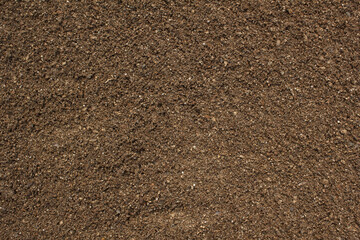 Soil texture background. Top view soil . 