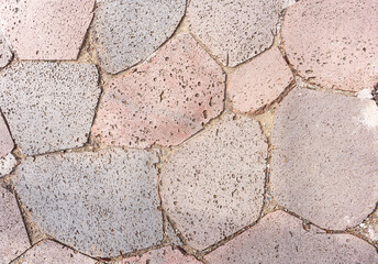 Obraz premium stone pavement with abstract pattern.