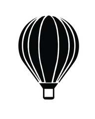Vector illustration. Silhouette of hot air balloon. Air transport for travel. Isolated on white background. vector buttons.icon eps. 10 Hot air balloon icon. Black and symbol of travel.
Vector illustr
