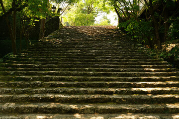 お寺の階段（竹林寺）