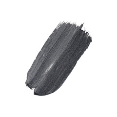 Smear of activated carbon facial mask on white background