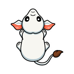 Cute little elephant cartoon character