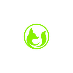 Simple Dog Icon in a Circular Outline for Friendly Branding