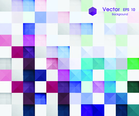 Abstract colorful background, Vector quadrilateral style