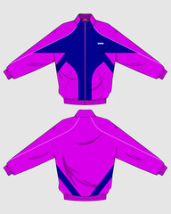 retro vintage windbreaker hoodie jacket template © Ronillo