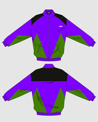 retro vintage windbreaker hoodie jacket template © Ronillo