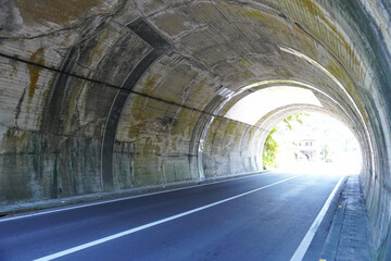 Tunnel in Shimoda seaside area in Japan