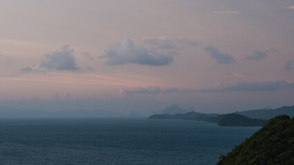Landscape image of the islands and the sea in Koh Yao, Phang Nga, Thailand