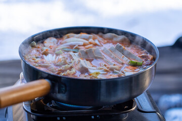 Korean Kimchi-jjigae(Stew) 김치찌개 맛있는