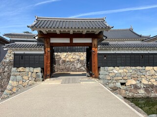 Naklejka premium 長野県にある松本城