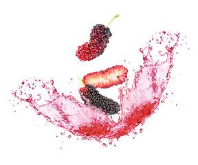 Mulberry juice splash © NIKCOA