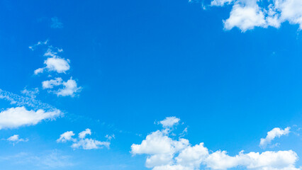 Naklejka na ściany i meble Refreshing blue sky and cloud background material_new_04