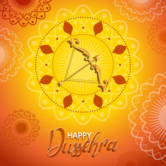 Happy Dussehra festival poster design