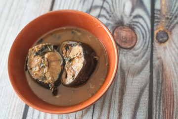 Nigerian fresh fish Peppersoup ready to eat