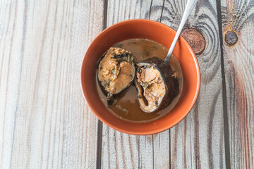 Nigerian fresh fish Peppersoup ready to eat