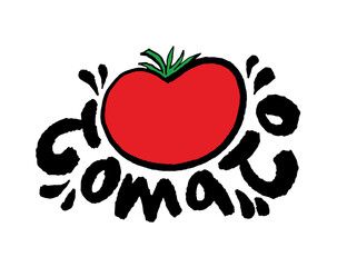 Tomato illustrations - Hand drawn food ingredients, Tomato - vector